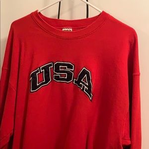 Red USA sweater